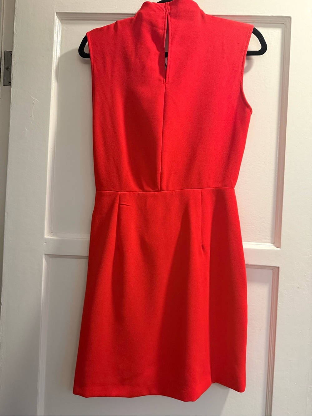 ZARA Draped Cowl Neck Red Mini Dress – Size Medium - Picture 11 of 12